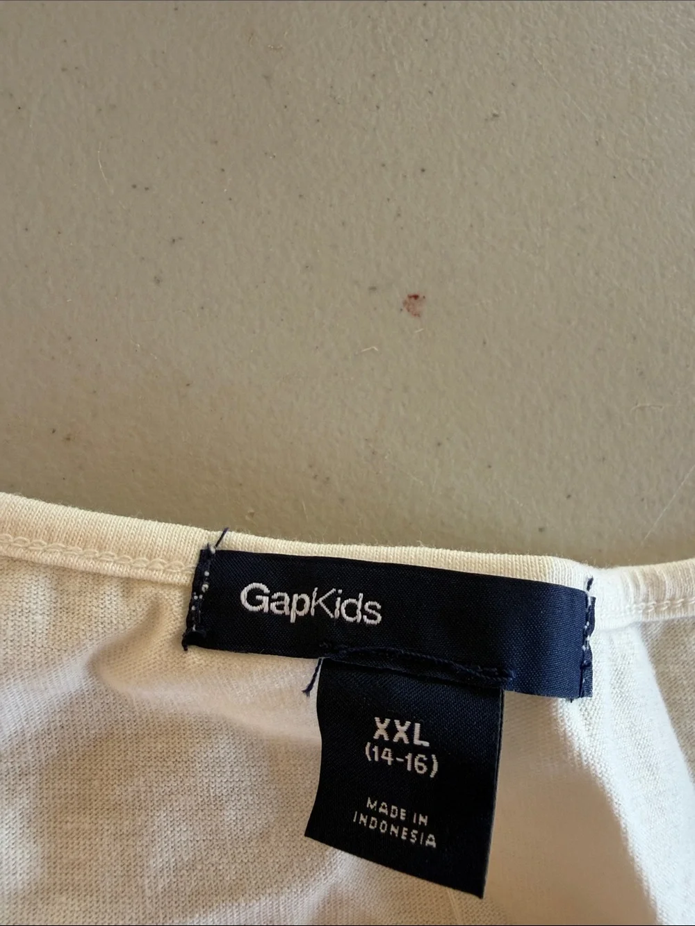 NWT GAPKIDS White Long Sleeve Top with Silver Stud Accents